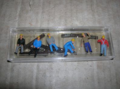 Preiser 10034 Schwellenträger 6 Figuren H0 1:87 Neu in OVP