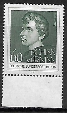 Berlin postfrisch Michel-Nummer 637 Unterrandstück