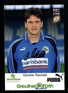 Günther Reichold SpVgg Greuther Fürth 1999-00 Autogrammkarte + A54445 KR