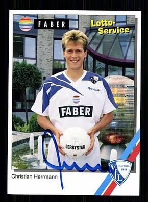 Christian Herrmann VFL Bochum 1994-95 Autogrammkarte + A54555 KR