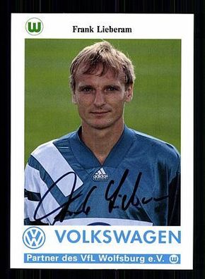 Frank Lieberam VFL Wolfsburg 1993-94 Autogrammkarte + A54565 KR