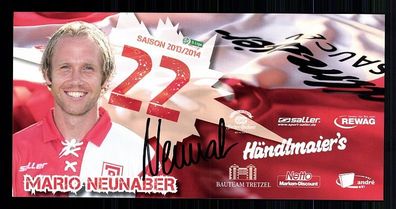 Mario Neunaber Jahn Regensburg 2013-14 Autogrammkarte + G 7816