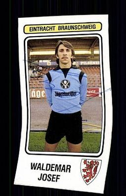 Waldemar Josef Eintracht Braunschweig Panini Sammelbild 80er Jahre TOP + A 54774