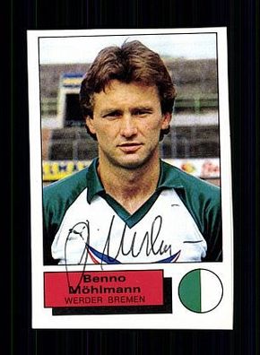 Benno Möhlmann Werder Bremen Panini Sammelbild 80er Jahre TOP + A 54772