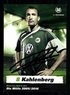 Thomas Kahlenberg VFL Wolfsburg 2009-10 Autogrammkarte + A 54795