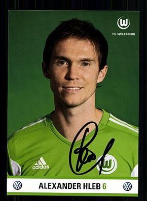 Alexander Hleb VFL Wolfsburg 2011-12 Autogrammkarte + A 54817