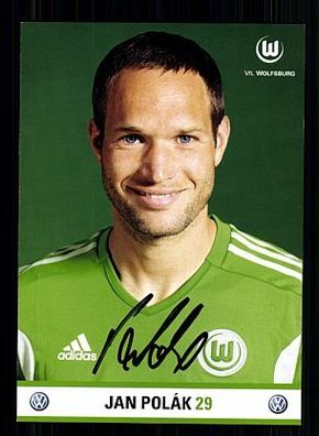 Jan Polak VFL Wolfsburg 2011-12 Autogrammkarte + A 54839