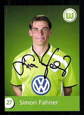 Simon Fahner VFL Wolfsburg 2000-01 Autogrammkarte + A 54852