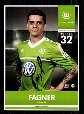 Fägner VFL Wolfsburg 2012-13 Autogrammkarte + A 54858