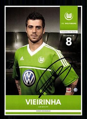 Vierinha VFL Wolfsburg 2012-13 Autogrammkarte + A 54865