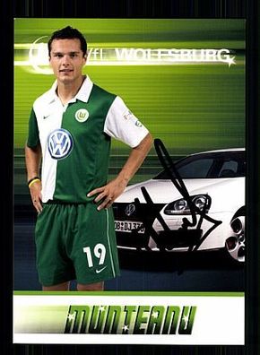 Vlad Munteanu VFL Wolfsburg 2007-08 Autogrammkarte + A 54885