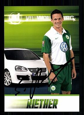 Sascha Riether VFL Wolfsburg 2007-08 Autogrammkarte + A 54886