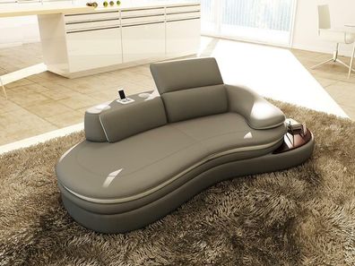 Design Polster Sofas Leder Sitz XXL Big 3 Sitzer (ohne 2 + 1) Sofa Couch Couchen