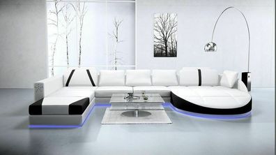 Design Leder Sofa Couch Wohnlandschaft Big XXL Polster Eck Garnitur Neu A1122