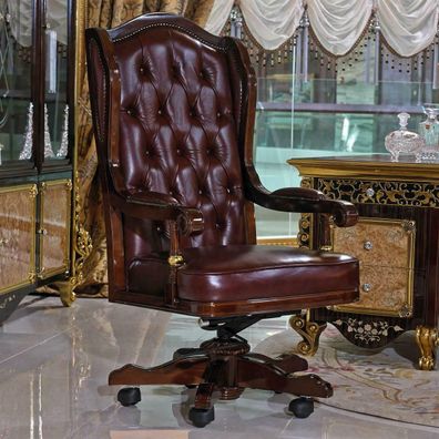 Chefsessel Sessel Stuhl Büro Drehstuhl Leder Büromöbel Sitzmöbel Drehstühle E61
