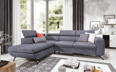 Moderne Schlafcouch Schlafsofa Bettfunktion Sofa Couch Polster Sitzgarnitur Ecke