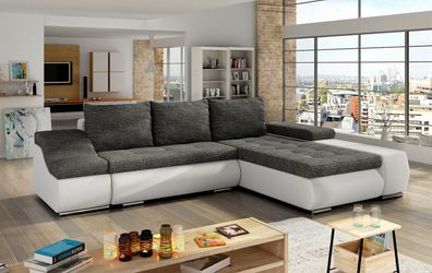 Design Ecksofa Schlafsofa Bettfunktion Couch Leder Textil Polster Sofas Neu 8850