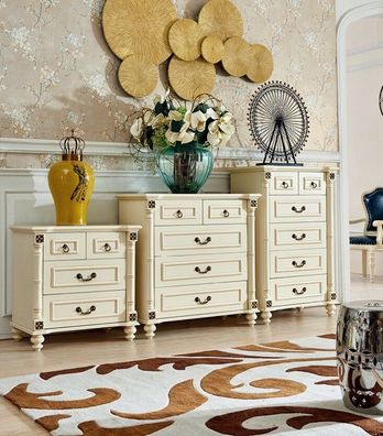 Kolonial Gründer Zeit Stil Kommode Klasschische Echt Holz Kommden Schrank Regal