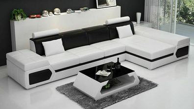 Ledersofa Sofa Couch Wohnlandschaft Ecksofa Garnitur Design Modern Sofa K5013C