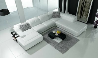 Ledersofa Sofa Couch Wohnlandschaft Ecksofa Eck Garnitur Design Modern U K5002