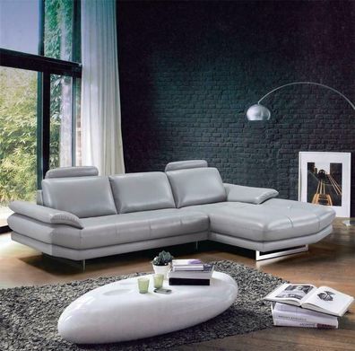 Ledersofa Couch Wohnlandschaft Ecksofa Eck Garnitur Design Modern Sofa 1508