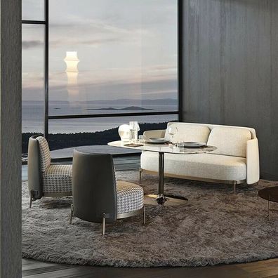 Design Couch Polster Garnitur Sofa Garnituren 3 + 2 + 2 Chesterfield Textil Sitz Neu