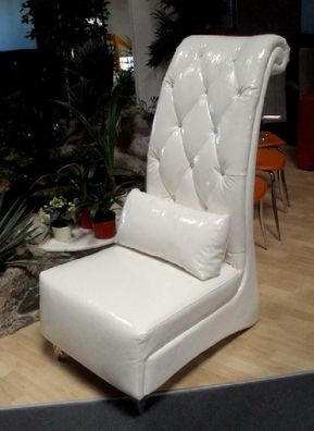 Design Sessel Stuhl Club VIP Thron Lounge Sofa Couch mit Kristallen Kissen Neu