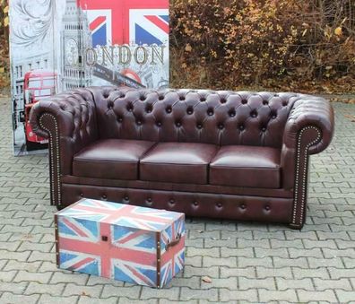 Chesterfield Sofa Couch Polster 3 Sitz Klassische Couchen Garnitur Neu