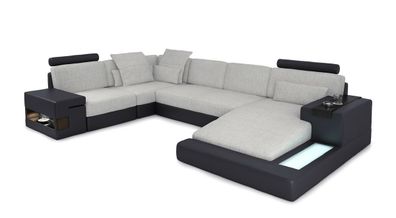 Moderne Ecksofa Couch Designsofa Polster U Form Garnitur Eckcouch Ledesofa Neu