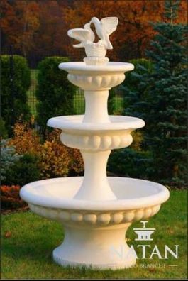 Zierbrunnen Springbrunnen Skulptur Brunnen Deko 186cm Garten Fontaine Teich Neu