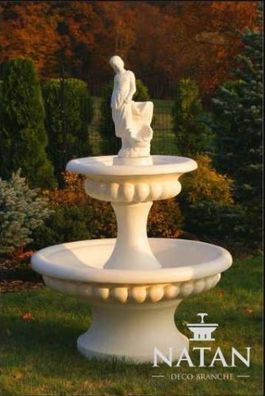 Zierbrunnen Springbrunnen 163cm Skulptur Brunnen Deko Garten Fontaine Teich Neu