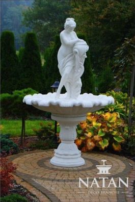 Zierbrunnen Springbrunnen Skulptur Brunnen Deko Garten Fontaine Teich Neu 229cm