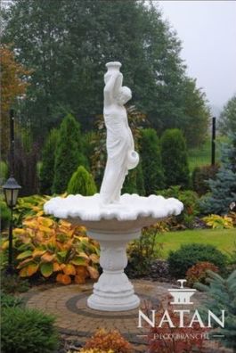 Zierbrunnen Springbrunnen Figur 239cm Brunnen Dekoration Garten Fontaine Teich