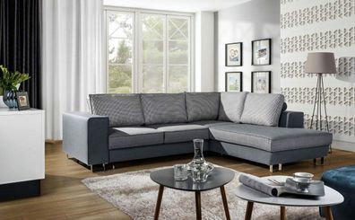 Modernes Schlafsofa Sofa Couch Polster Eckgarnitur Bettfunktion Kasten Sofas