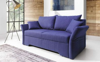 3 Sitzer Schlafsofa mit Bettfunktion Bettkasten Textil Couch 3er Sitz Polster