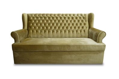 Chesterfield Designer Couch Mit Bettfunktion Sofa Polster Sitz Sofas Couchen New