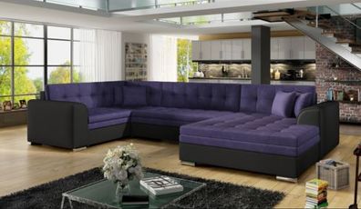 Design Ecksofa Bettfunktion Sofa Couch Polster Sofas Couchen Wohnlandschaft Neu
