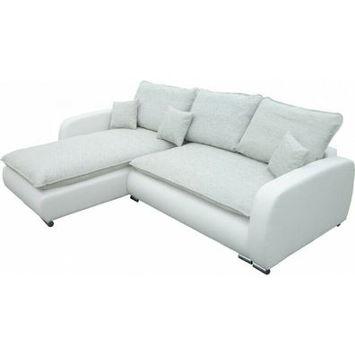 Design Ecksofa Sofa Stoffe Bettfunktion Couch Polster Sitz Eck Sofas Schlafsofa