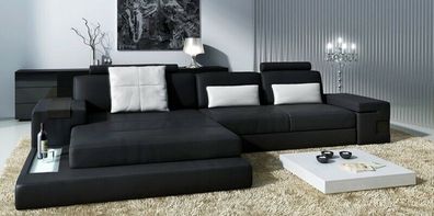 Ledersofa Sofa Couch Polster Eck Garnitur L Form Sitzecke Bellini Textil Stoff
