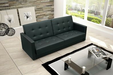 Schlafsofa Polster Garnitur Bettfunktion 3 Sitz Neu Stoff Sofa Couch Textil