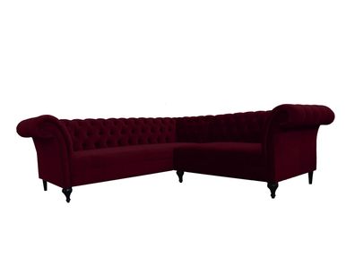 Chesterfield Ecksofa Eckcouch Designer Sofa Couch Samt Ledersofa SLIII Sofa ?82