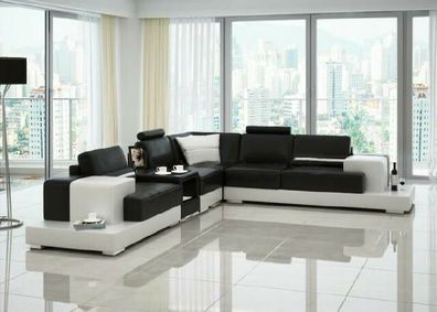 Ledersofa Ecksofa Sofa Couch Design Sitz Polster Garnitur Wohnlandschaft 2725C