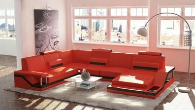 Ecksofa Polster Couch Design Stoff Leder Ecksofa Wohnlandschaft Hamburg U-Form