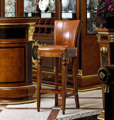 Barhocker Stuhl Sessel Bar Hausbar für Theke Tresen Barschrank Barock Rokoko