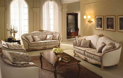 Klassische 2 Sitzer Couch Polster Sofa Sitz Couchen Italien Design arredoclassic