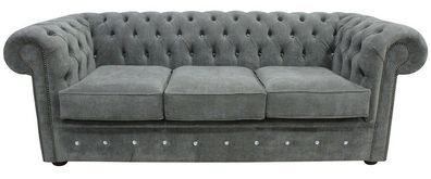 Chesterfield Design Luxus Polster Sofa Couch Sitz Garnitur Leder Textil Neu #239