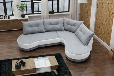 Polstersofa Loungesofa Couch Sitzgruppe Wohnzimmer mit Kissen Sofa L-Form