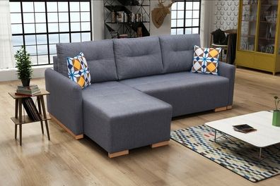 Sofa Schlafsofa Designer Sofa mit Bettfunktion - Bettkasten Ecksofa Couch Sofas