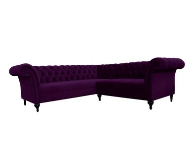 Chesterfield Ecksofa Eckcouch Designer Sofa Couch Samt Ledersofa SLIII Sofa ?91