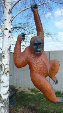 Design Orangutan Affe Figur Statue Skulptur Figuren Skulpturen Garten Statuen